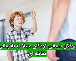 پروتکل درمانی کودکان مبتلا به نافرمانی مقابله ای پروتکل درمانی, پروتکل آموزش والدین, نافرمانی مقابله ی, کودکان مبتلا به نافرمانی مقابله ی